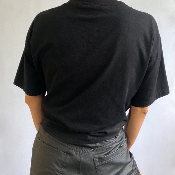 ACDC Black Cropped T-shirt with flames. - Picture 5 of 10